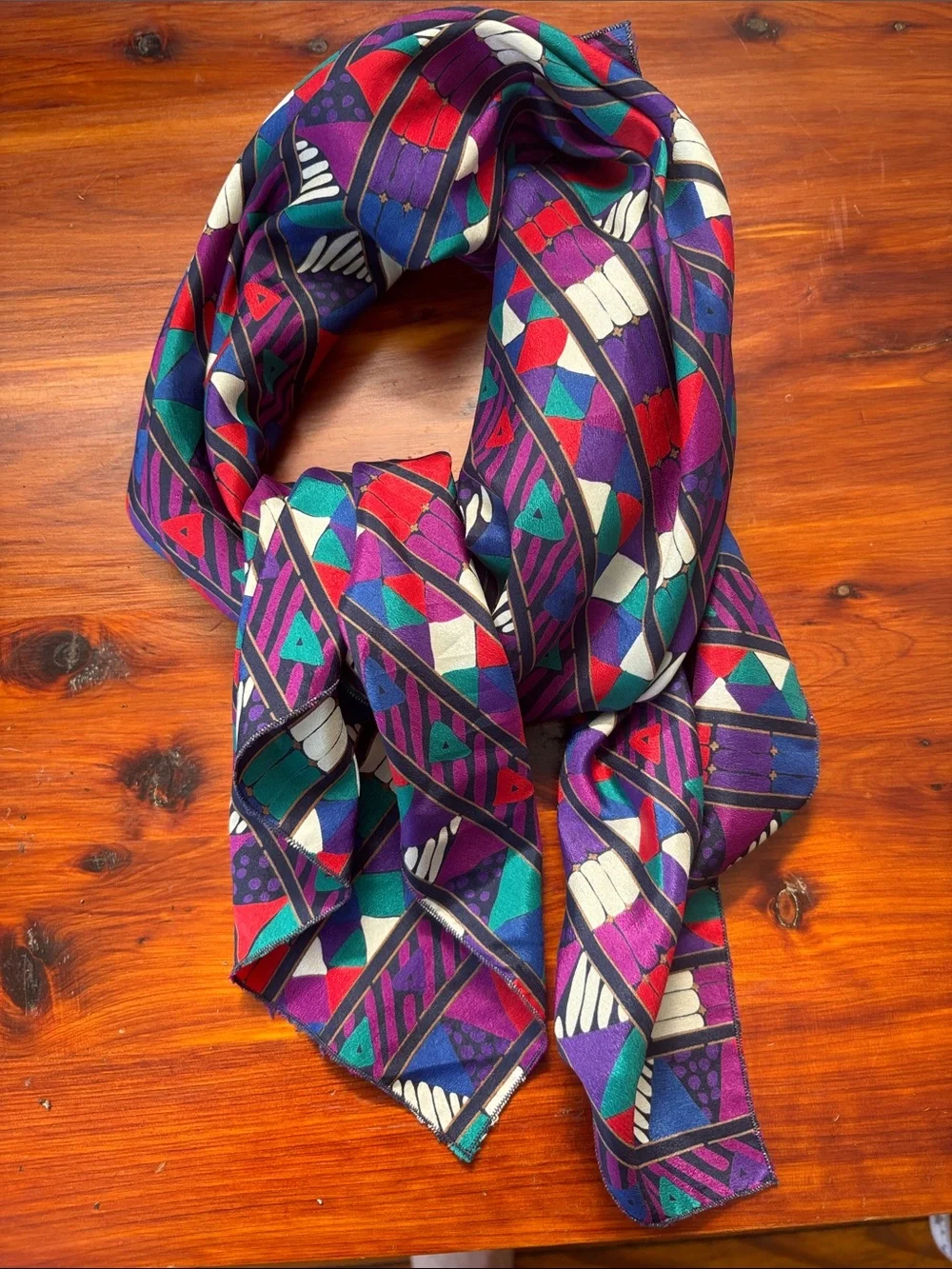 Geometric scarf- 34x34